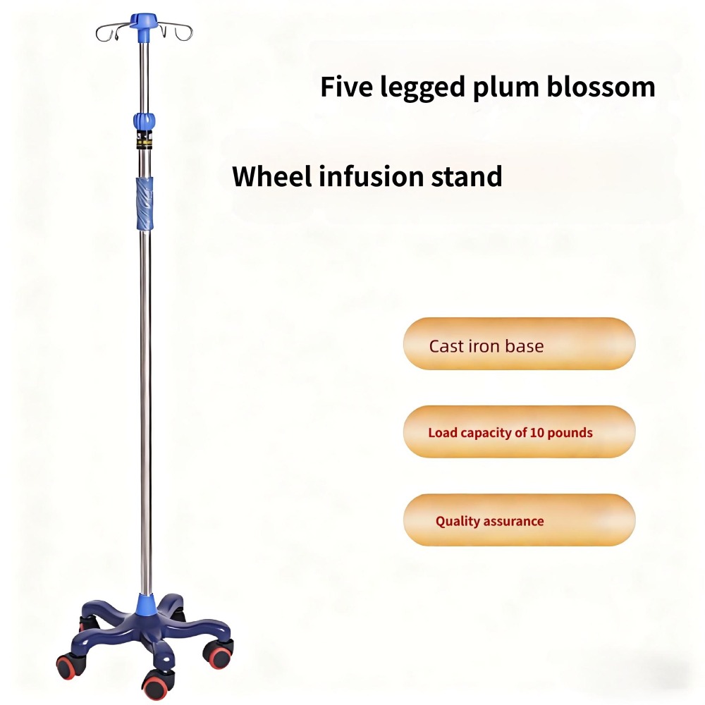 Iv Infusion Pole - Portable Adjustable IV Pole Stainless Steel