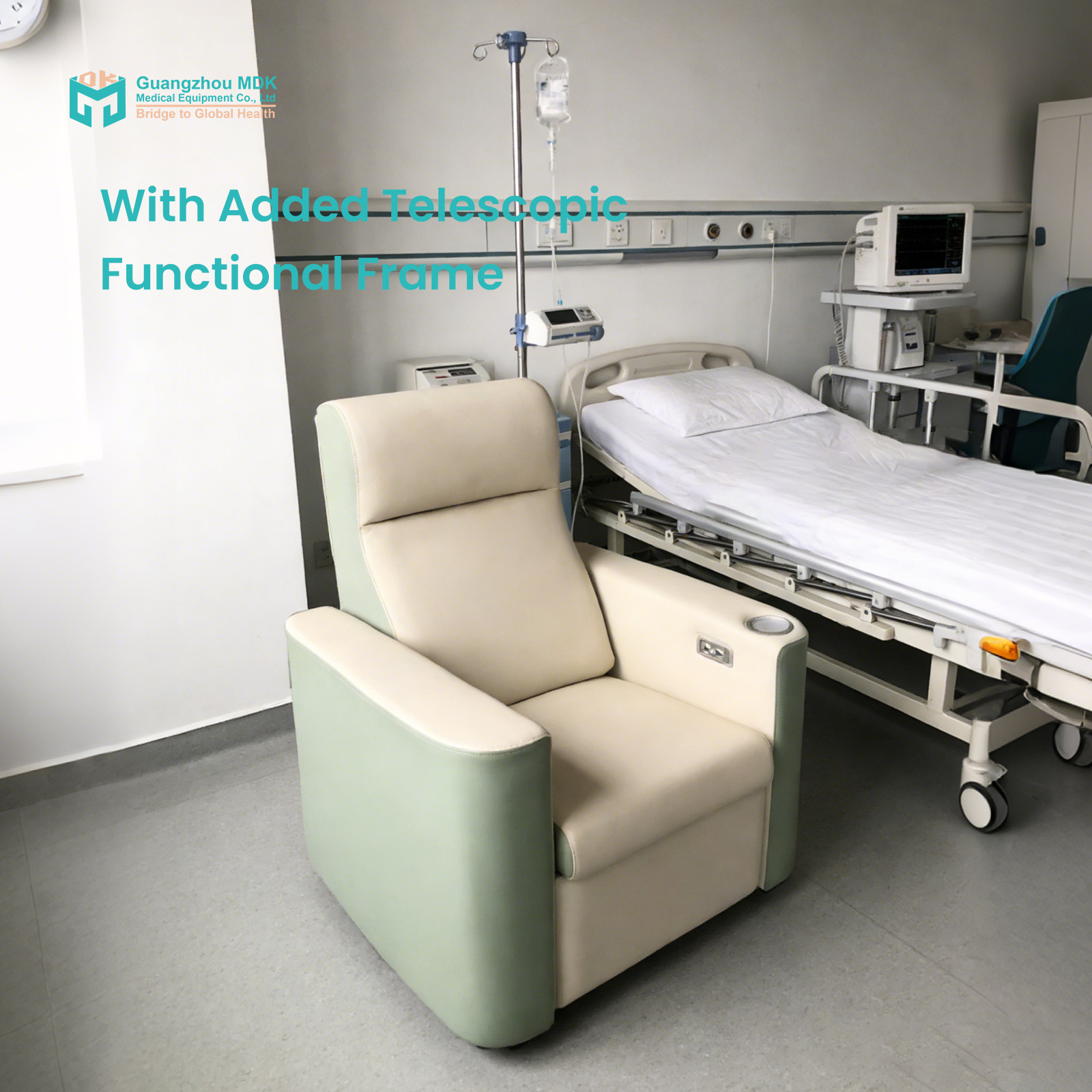 Electric Dialysis Chair With T - Iv Infusion Pole recension och pris
