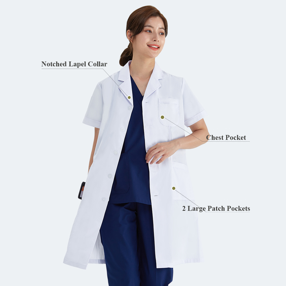 Unisex White Coat Lab Coat Hos - Medical Lab Hospital recension och pris